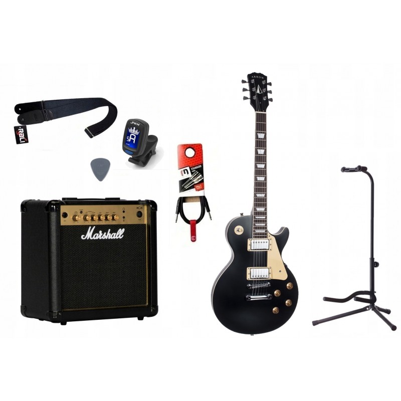 Gitara Elektryczna + Wzmacniacz 15W Kabel Zestaw 581 - 1