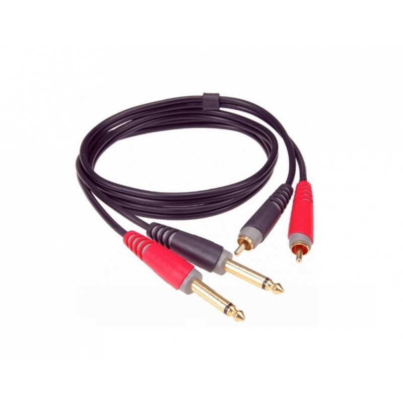 Klotz AT-CJ0100 - kabel 1m 2xJACKsls2xRCA