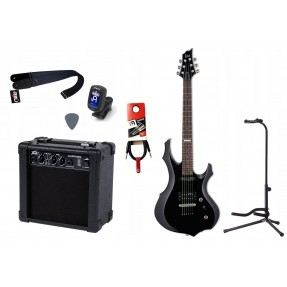 Gitara Elektryczna + Wzmacniacz 7W Kabel Zestaw 620 - 1