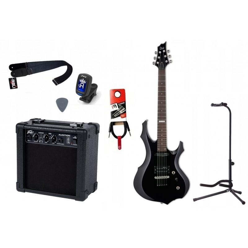 Gitara Elektryczna + Wzmacniacz 7W Kabel Zestaw 620 - 1
