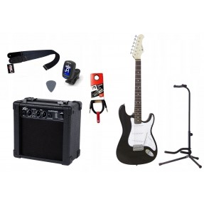 Gitara Elektryczna + Wzmacniacz 7W Kabel Zestaw 648 - 1