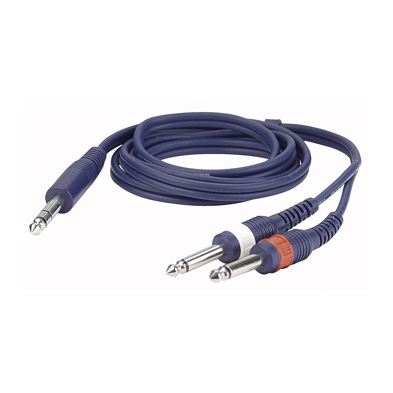 DAP Audio FL34 - stereo Jack to 2 mono Jack L/R - 0,75 m - 1