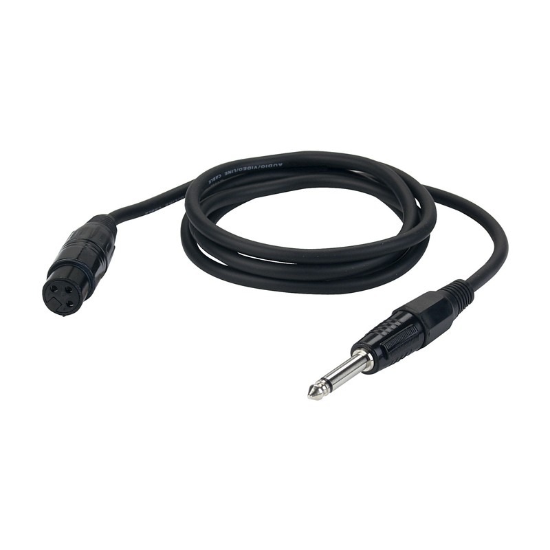 DAP Audio FL02 - unbal. XLR/F 3P to Jack mono - 1,5 m - 1