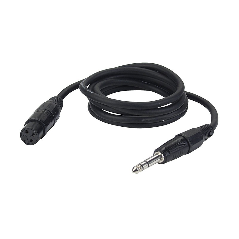 DAP Audio FL03 - bal. XLR/F 3P to Jack stereo - 1,5 m - 1