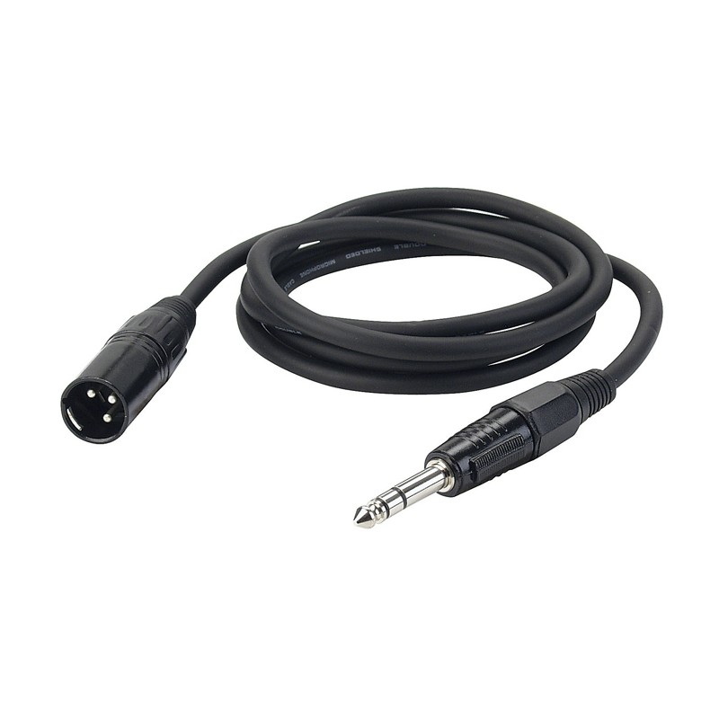 DAP Audio FL04 - bal. XLR/M 3P to Jack stereo - 1,5 m - 1