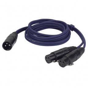 DAP Audio FL38 - bal. XLR 3P, male to 2 x XLR 3P female - 1,5 m - 1