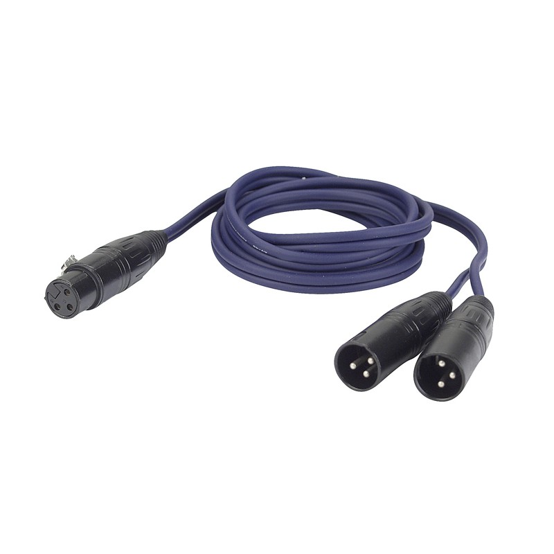 DAP Audio FL39 - bal. XLR 3P, female to 2 x XLR 3P male - 1,5 m - 1