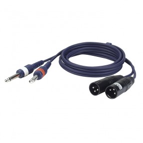 DAP Audio FL44 - 2 unbal. Jack mono L/R to 2 XLR/M 3P - 1,5 m - 1