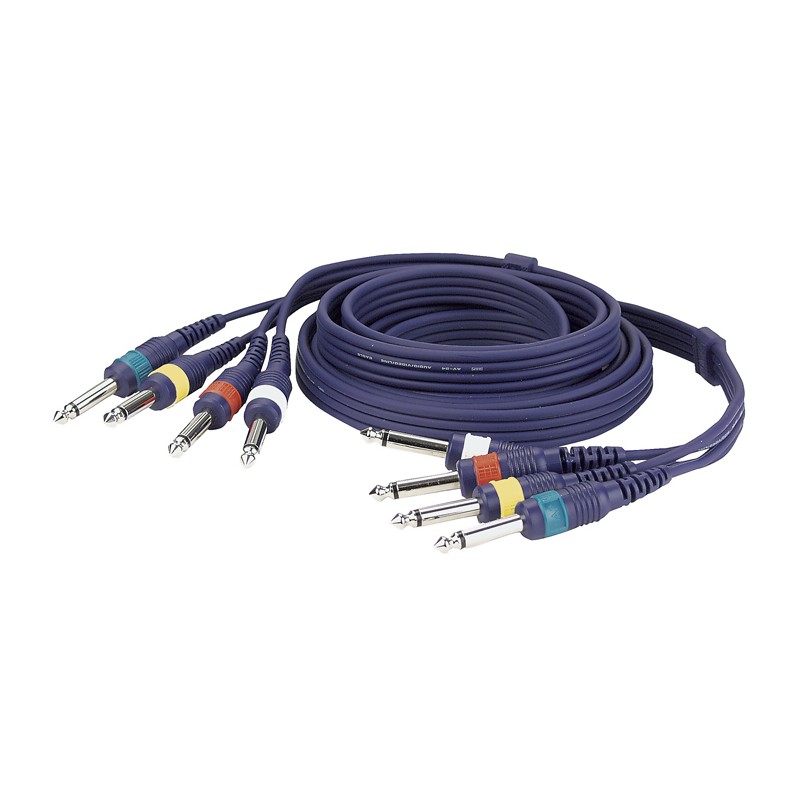 DAP Audio FL20 - 4 mono Jack to 4 mono Jack - 1,5 m - 1