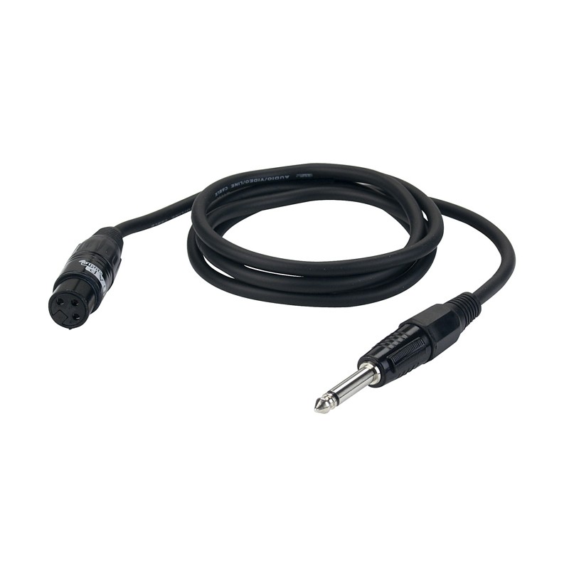 DAP Audio FL02 - unbal. XLR/F 3P to Jack mono - 6 m - 1