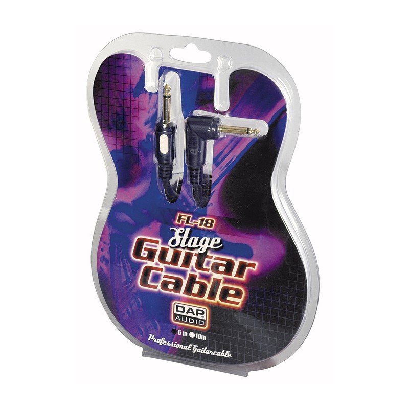 DAP Audio FL18 - Stage Guitar Cable straight Ø 6 mm to 90" - 6 m - 2