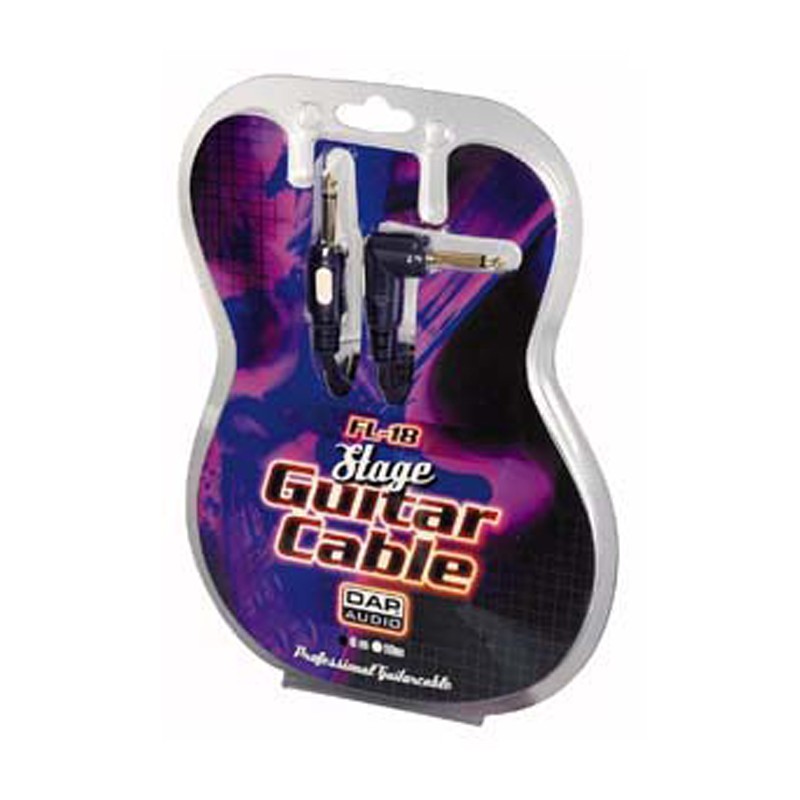 DAP Audio FL18 - Stage Guitar Cable straight Ø 6 mm to 90" - 6 m - 3