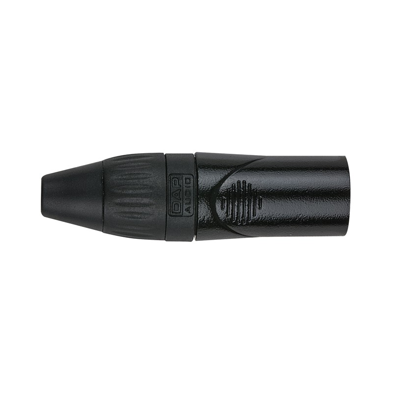 DAP Audio XLR 3P X-type, male - Black end cap - Black Housing - 1