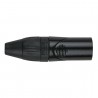 DAP Audio XLR 3P X-type, male - Black end cap - Black Housing - 1