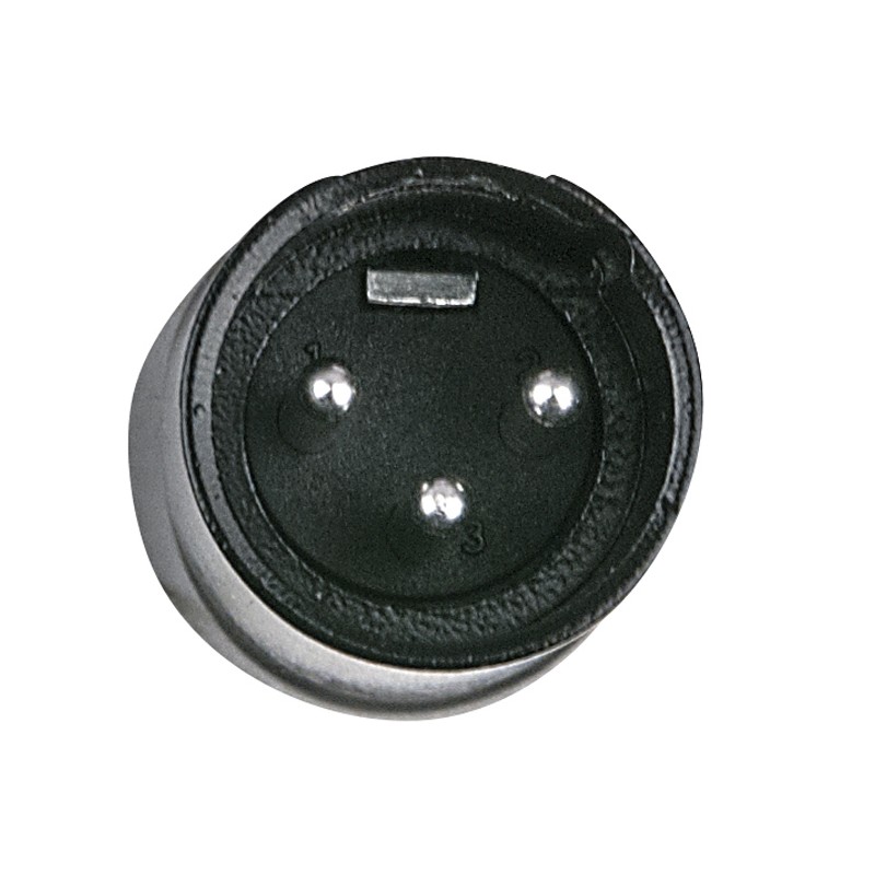 DAP Audio XLR 3P X-type, male - Black end cap - Black Housing - 2