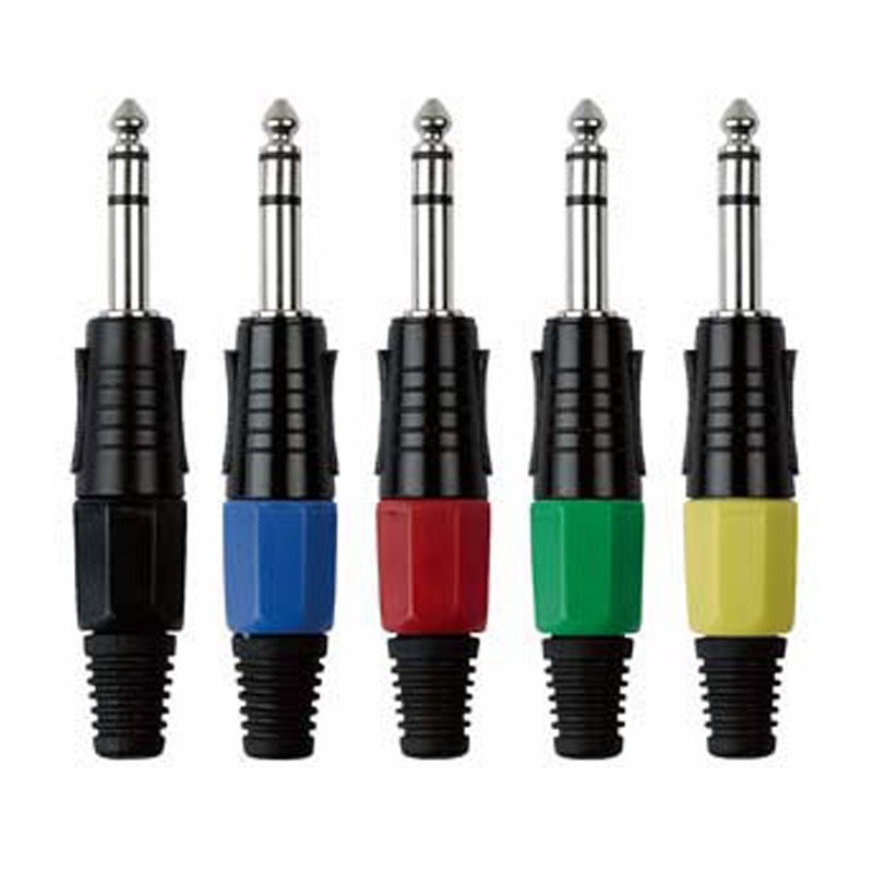 DAP Audio 6.3 mm Jack Plug Stereo Black housing - Black end cap - 2