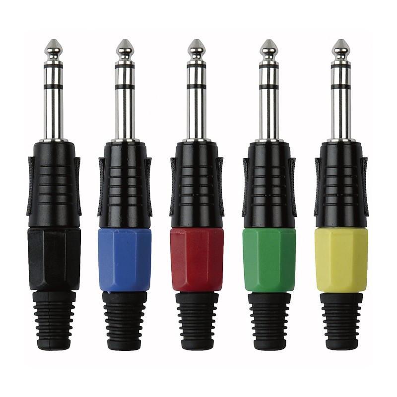 DAP Audio 6.3 mm Jack Plug Stereo Black housing - Black end cap - 4