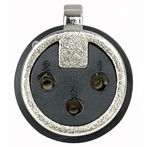 DAP Audio XLR 3P Connector, female, Nickel housing - Black - 1