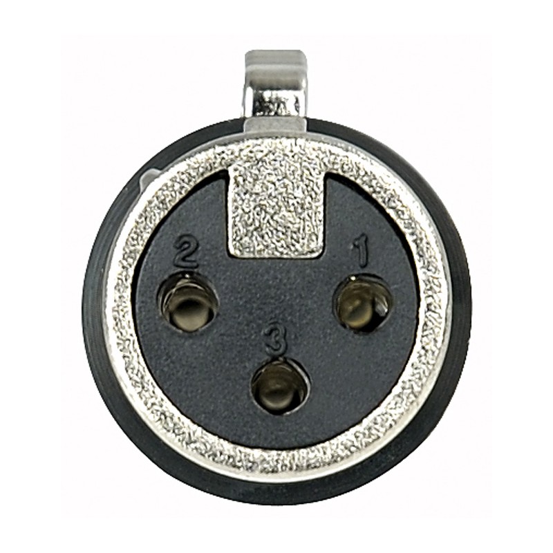 DAP Audio XLR 3P Connector, female, Nickel housing - Black - 1