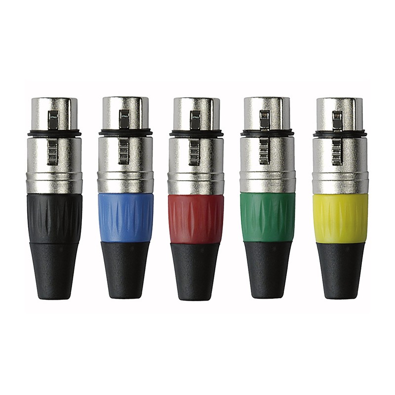 DAP Audio XLR 3P Connector, female, Nickel housing - Black - 4