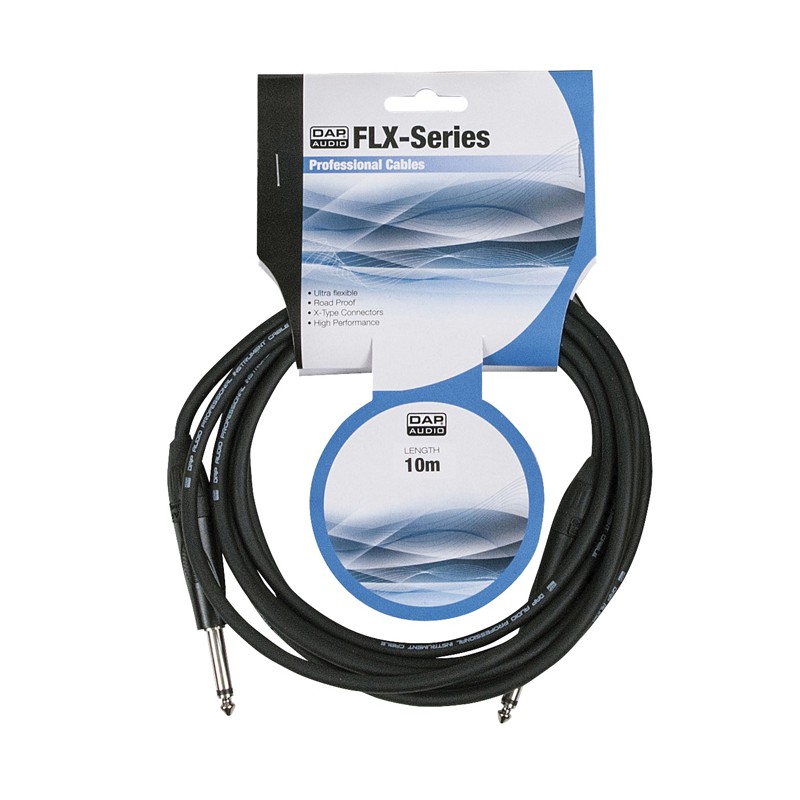 DAP Audio FLX05 - unbal. Jack mono to Jack mono X-type - 10 m - 2