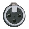 DAP Audio XLR 3P X-type female - Black end cap - Nickel Housing - 2