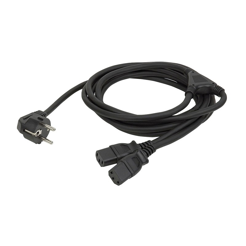 DAP Audio Schuko to 2 IEC splitter - 1