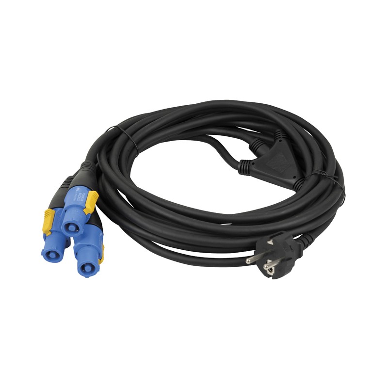 DAP Audio Schuko to Neutrik powerCON splitter 3-way - 1