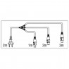DAP Audio Schuko to Neutrik powerCON splitter 3-way - 2