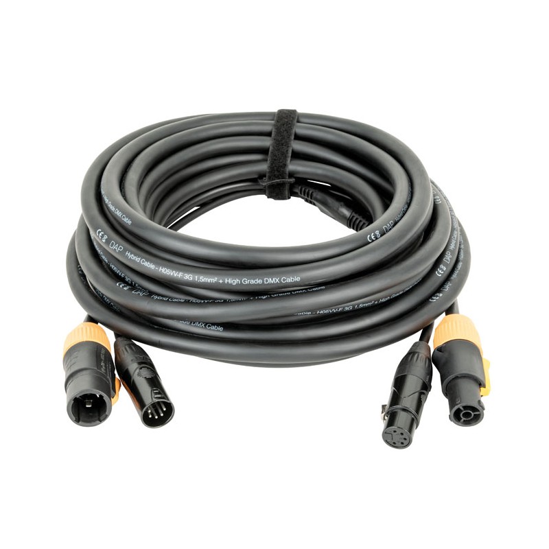 DAP Audio FP23 Hybrid Cable - Power Pro True & 5-pin XLR - DMX / Power - 10 m - 1