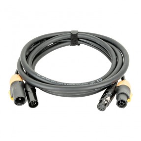 DAP Audio FP23 Hybrid Cable - Power Pro True & 5-pin XLR - DMX / Power - 6 m - 1