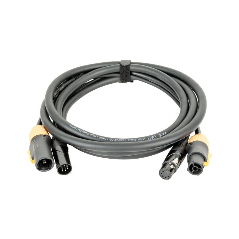 DAP Audio FP23 Hybrid Cable - Power Pro True & 5-pin XLR - DMX / Power - 6 m - 1