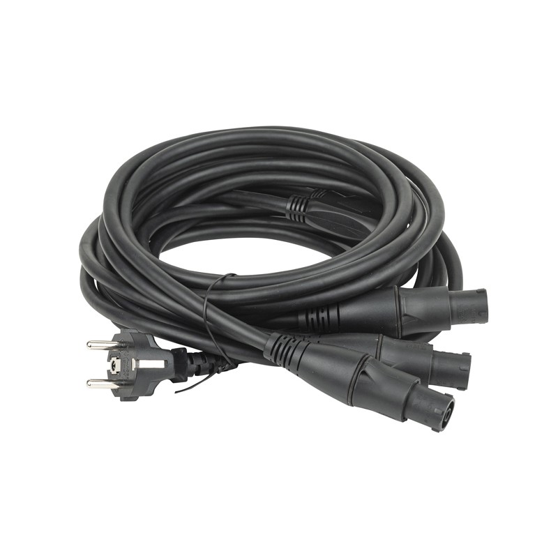 DAP Audio Schuko to powerCON TRUE1 TOP split 3-way - 1