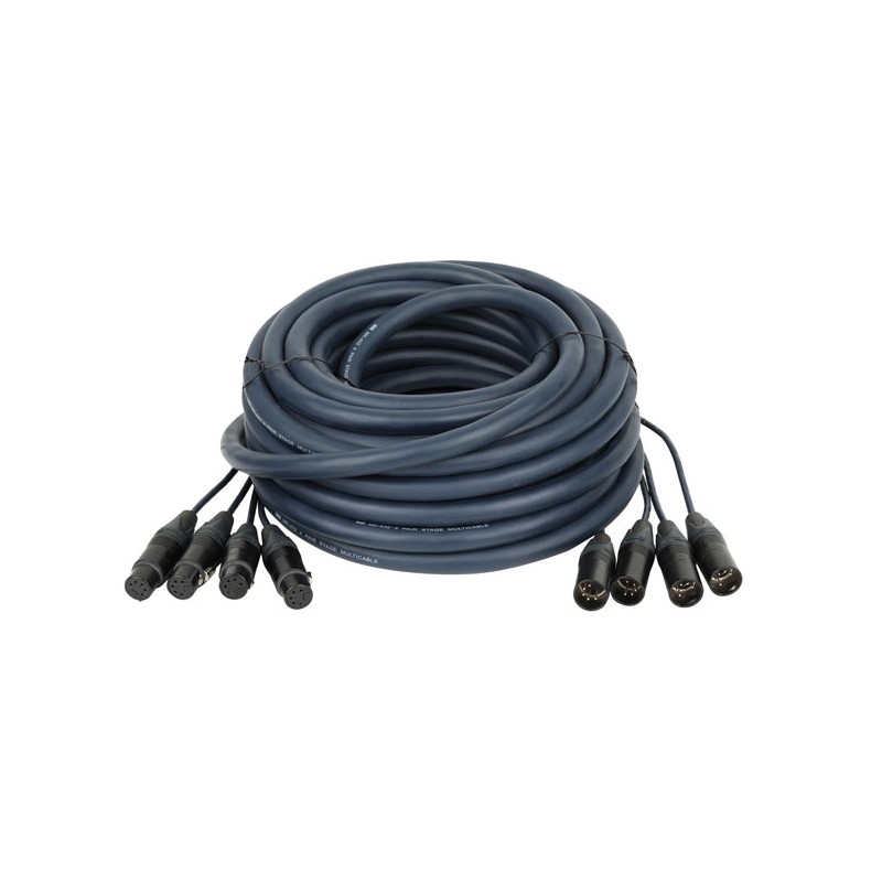 DAP Audio Neutrik DMX Snake 4-way 5-pin XLR - 20 m - 1