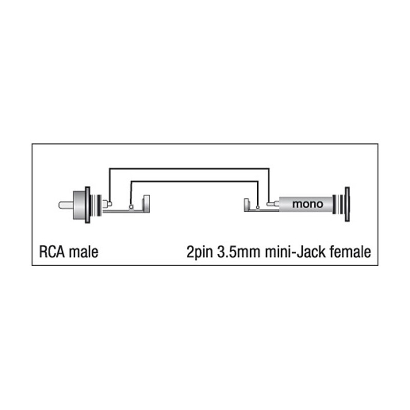 DAP Audio XGA04 - RCA/M to mini-jack/F - 2