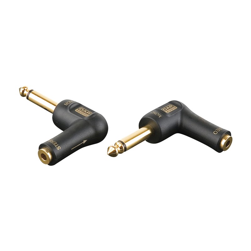 DAP Audio XGA10 - Jack/M mono to mini-jack/F, 90°, incl. 2x 10 kilo-Ohm resistors - 1