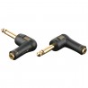 DAP Audio XGA10 - Jack/M mono to mini-jack/F, 90°, incl. 2x 10 kilo-Ohm resistors - 1
