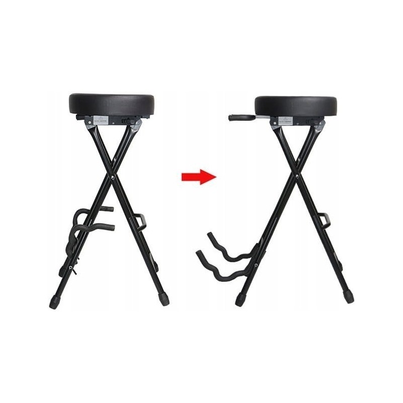 Ambra GS-300 - stołek dla gitarzysty + statyw - 2