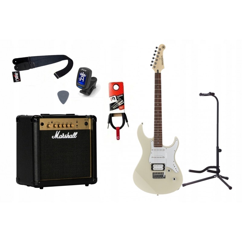 Gitara Elektryczna + Wzmacniacz 15W Kabel Zestaw 683 - 1