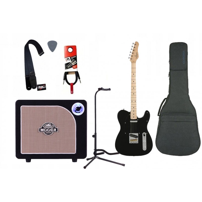 Gitara Elektryczna + Wzmacniacz 15W Kabel Zestaw 719 - 1
