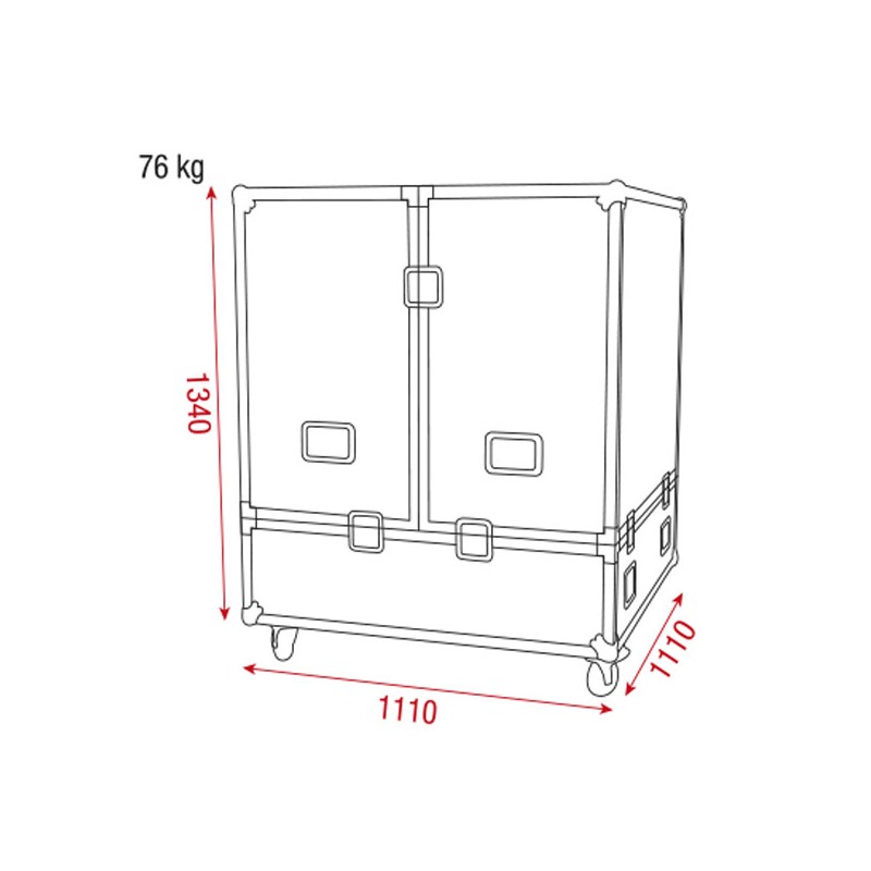 Showgear Case for 100 cm Mirror Ball - 4