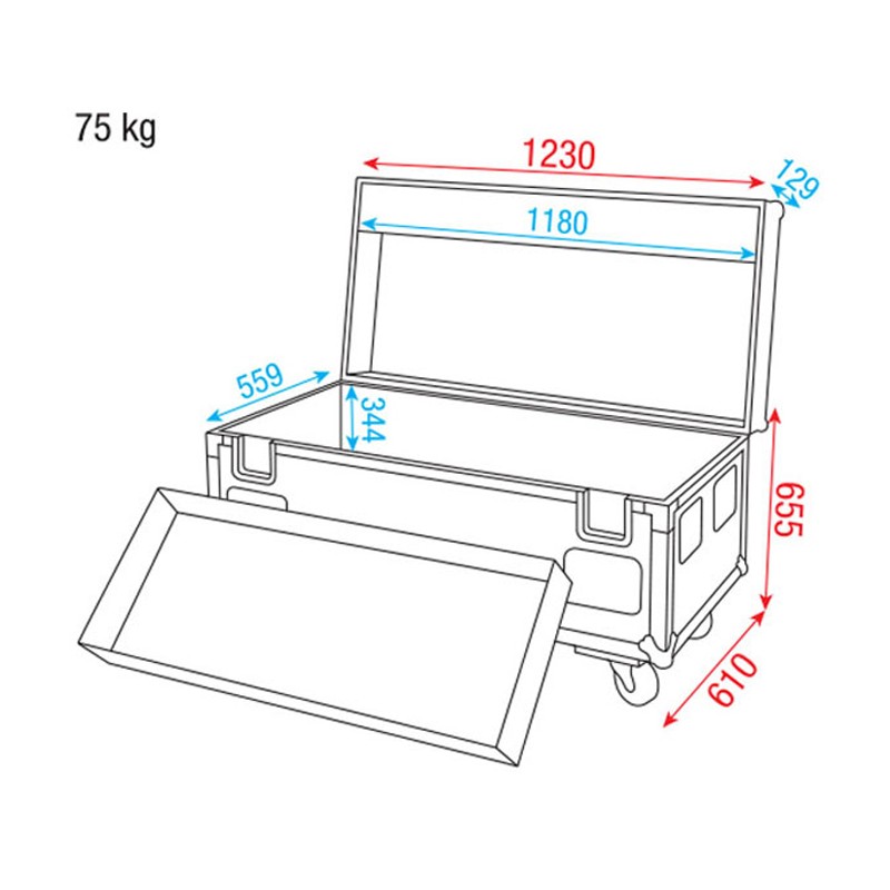 Showgear Pipe & Drape Case for FOH Kit - 6
