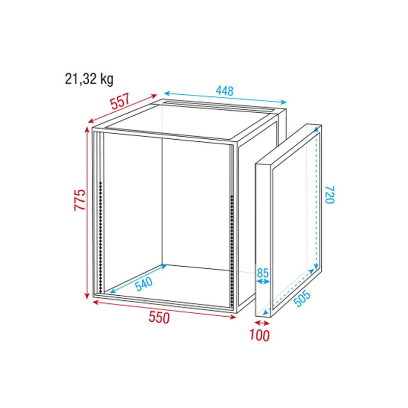 Showgear Double Door Case - 16U - 4