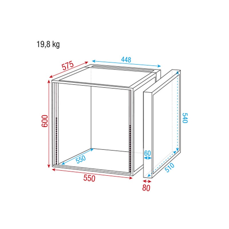 Showgear Double Door Case - 12U - 4