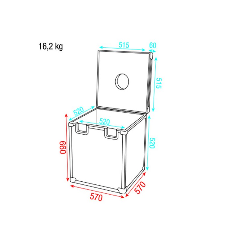 Showgear Case for 50 cm Mirror Ball - 2