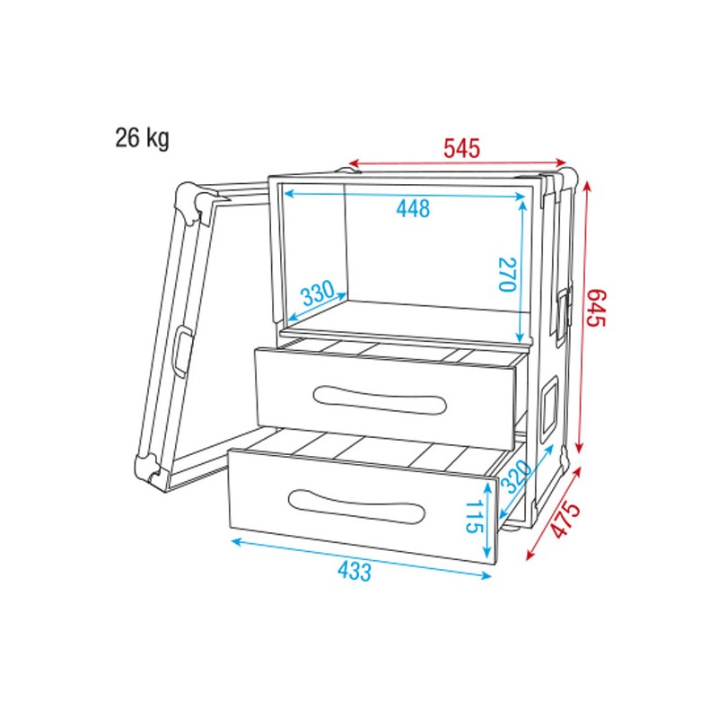 Showgear Wireless Microphone Case 2 - 4