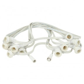 Showgear Festoon Light E27 - 50 cm spacing - white - 50 m - 1