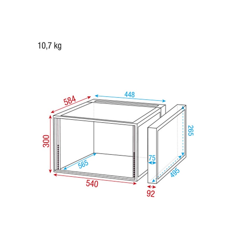 Showgear Double Door Case - 6U - 4