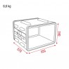 Showgear Double Door Case - 6U, ABS - 2