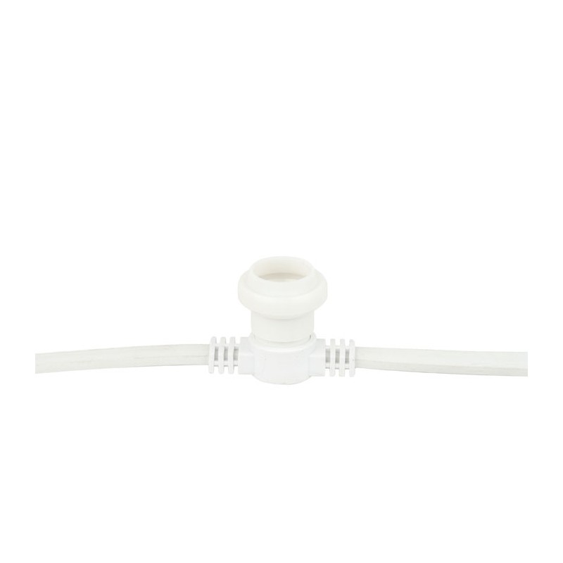 Showgear Festoon Light E27 - 100 cm spacing - white - 50 m - 3